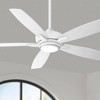 52" Minka Aire Kelvyn Flat White CCT LED Ceiling Fan with Remote - 2 of 4