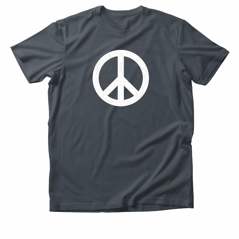 Link Graphic T-Shirt Funny Saying Sarcastic Humor Retro Adult Short Sleeve T-Shirt - Peace Symbol, 1 of 4