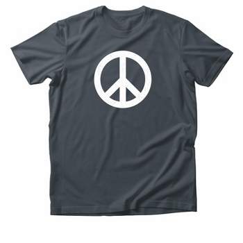 Link Graphic T-Shirt Funny Saying Sarcastic Humor Retro Adult Short Sleeve T-Shirt - Peace Symbol