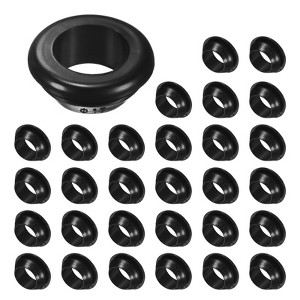 Unique Bargains Rubber Corrosion-Resistant Snap-in Locking Hole Plugs Black - 1 of 4