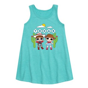 Girls' - Lol Surprise! - Texas Graphic Sleeveless Aline Dress - 1 of 3