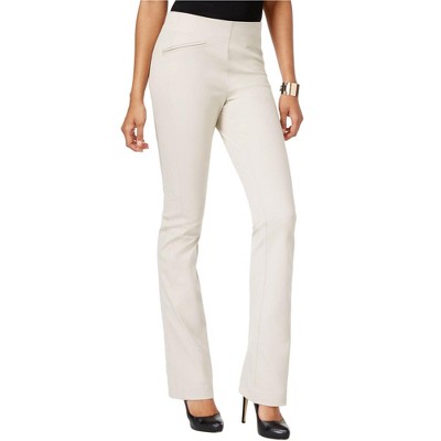 I.N.C International Concepts Womens Angle Welt Pocket Casual Trouser Pants, Beige, 16 Regular