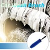 Unique Bargains Car Wash Brush Durable 15.75" Small Pig Bristle Medium Stiffness Detail Brush Plastic Blue - 2 of 4