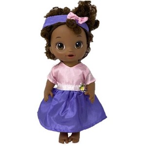 Doll Clothes Superstore Simply Pretty Dress Fits Some Baby Alive And Little Baby Dolls - 1 of 4
