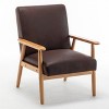 Maliang 25.38'' Wide Classic Mid-Century Modern Arm Chair, Patio Accent Chairs for Living Room, Bedroom - 3 of 4