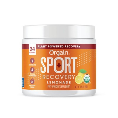 Orgain Organic Sport Recovery Powder - Lemon Ginger - 8.4oz