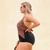 Women's Boho Chic Printed Plus Size One-Piece Swimsuit -Cupshe - 2 of 4
