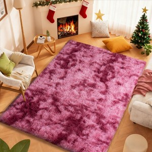 Super Soft Shaggy Rugs Fluffy Carpet, Modern Plush Area Rug for Living Room Bedroom Kids Room - 1 of 4