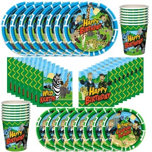 Treasures Gifted Wild Kratts Birthday Party Supplies Tableware Classic Set for 16 Guests - 1 of 4