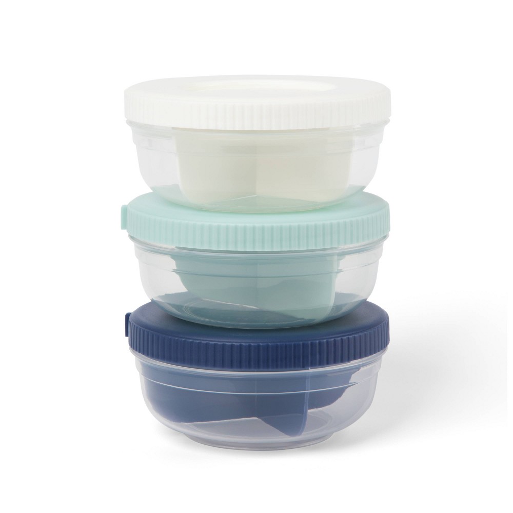 Photos - Food Container SnapLock 3 Portion Snack Stack