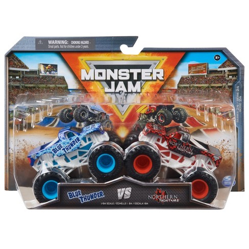 Monster Jam 1:64 Scale - Blue Thunder Vs Northern Nightmare - 2pk : Target