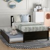 NicBex Twin Size Wood Platform Bed with Trundle for Adults/Boys/Girls - 2 of 4