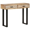 vidaXL Console Table Brown Solid Mango Wood, Powder-Coated Iron Medium - 2 of 4