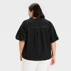 Women's Balloon Elbow Sleeve V-Neck Button-Down Shirt - Ava & Viv™ - 2 of 3