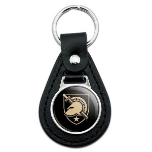 United States Military Academy Primary Logo Black Leather Keychain - 1 of 4