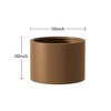Wooakway Outdoor/Indoor/Decor/Garden Large Tall Metal Planter Pots Planter Boxes Cachepots Nursery Pots - 3 of 4