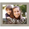PosterPalooza | 36x30 Wide Barnwood Picture Frame, UV Acrylic, 6 Finishes - Grey, Brown, White, and Black - 2 of 4