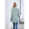 Coolmee Women's Draped Front Open Cardigan Casual Long Sleeve Lightweight Cardigan Sweaters - 4 of 4