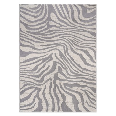 World Rug Gallery Contemporary Lines Stain Resistant Soft Area Rug