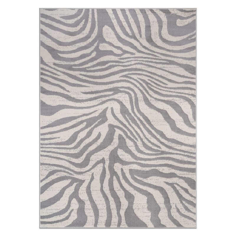 World Rug Gallery Contemporary Lines Stain Resistant Soft Area Rug, 1 of 18