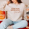 Simply Sage Market Women's Graphic Sweatshirt Whatever Spices Your Pumpkin - image 2 of 4