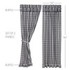 Annie Buffalo Black Check Ruffled Panel Set of 2 96x50 - 4 of 4