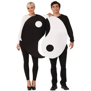 Imposta Costumes Adult Ying Yang Couple's Costume Bodysuit Black One Size - 1 of 3