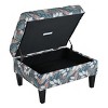 Contemporary Tufted Storage Ottoman with Hidden Compartment and Soft-Close Hinges for Living Room -3irtyhousy - 2 of 4
