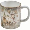 Park Designs Snow Globe Reindeer Gold Mug Set Of 4 - 2 of 4