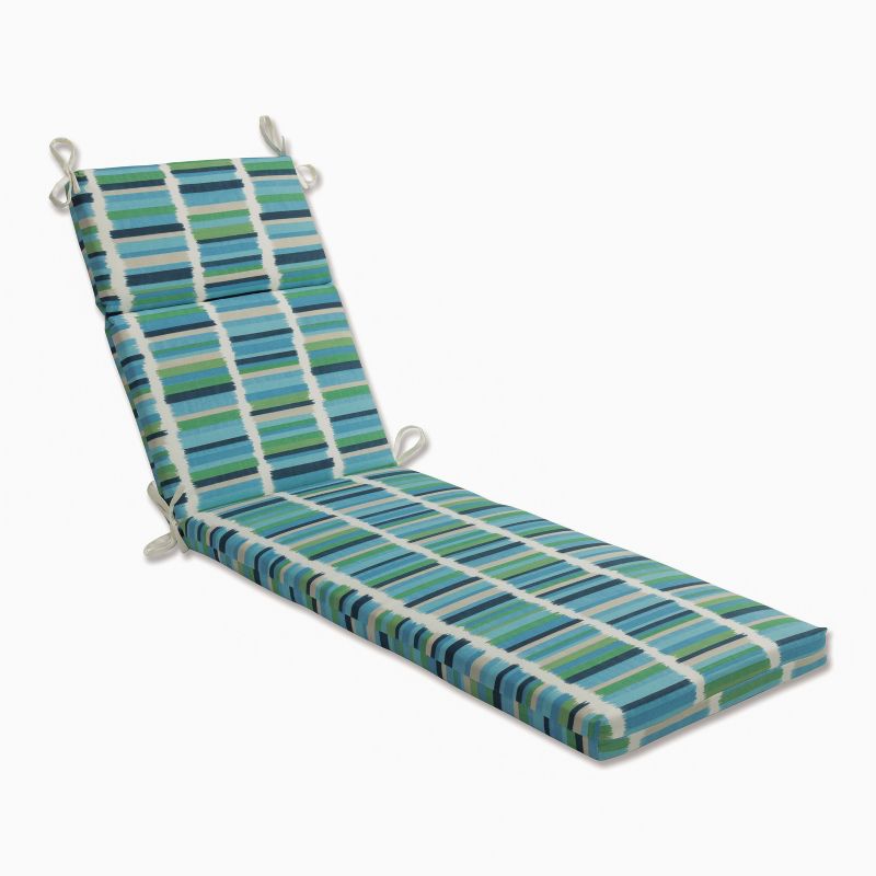 Outdoor/Indoor Chaise Lounge Cushion Solar Stripe - Pillow Perfect, 1 of 6