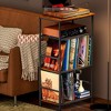 MOEPISY Record Player Stand, 4-Tier Vinyl Record Holder Dispaly Shelf with Storage up to 200 Albums - 2 of 4