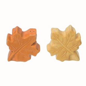 Transpac Dolomite Autumn Leaves Salt and Pepper Shaker Set of 2 Ceramic Fall Harvest Table Decor for Indoor Use - 1 of 1