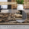 Thin Foldable Non-Slip Area Rug with Washable Retro Vintage Print, Indoor Carpet for Living Room, Dining Room, Office, Bedroom, Kitchen - 2 of 4