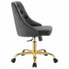 Modway Distinct Tufted Swivel Performance Velvet Office Chair, Gold Gray - 2 of 4