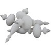 Northlight Commercial Size Shatterproof Finial Christmas Ornaments - 14" - White - Set of 4 - 4 of 4