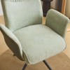 Karl Home | 28.3 inch BeigeChenille Dovetail Swivel Office Chair - 3 of 4