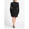 ELOQUII Women's Plus Size Rosette Mini Dress - 3 of 4