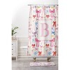 Deny Designs April Lane Art Bows Monogram Shower Curtain - 3 of 3