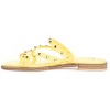 Journee Collection Womens Fanny Tru Comfort Foam Slide Low Block Heel Sandals Yellow 9 - 2 of 4