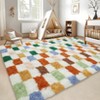 Indoor Modern Soft Fluffy Living Room Rugs, Plush Shaggy Non Slip Area Rug for Nursery Kids Room Bedroom - 4 of 4