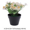 Unique Bargains Artificial Plants Chrysanthemum Plastic 4.33"x4.33"x7.87" 1 Pcs - 3 of 4