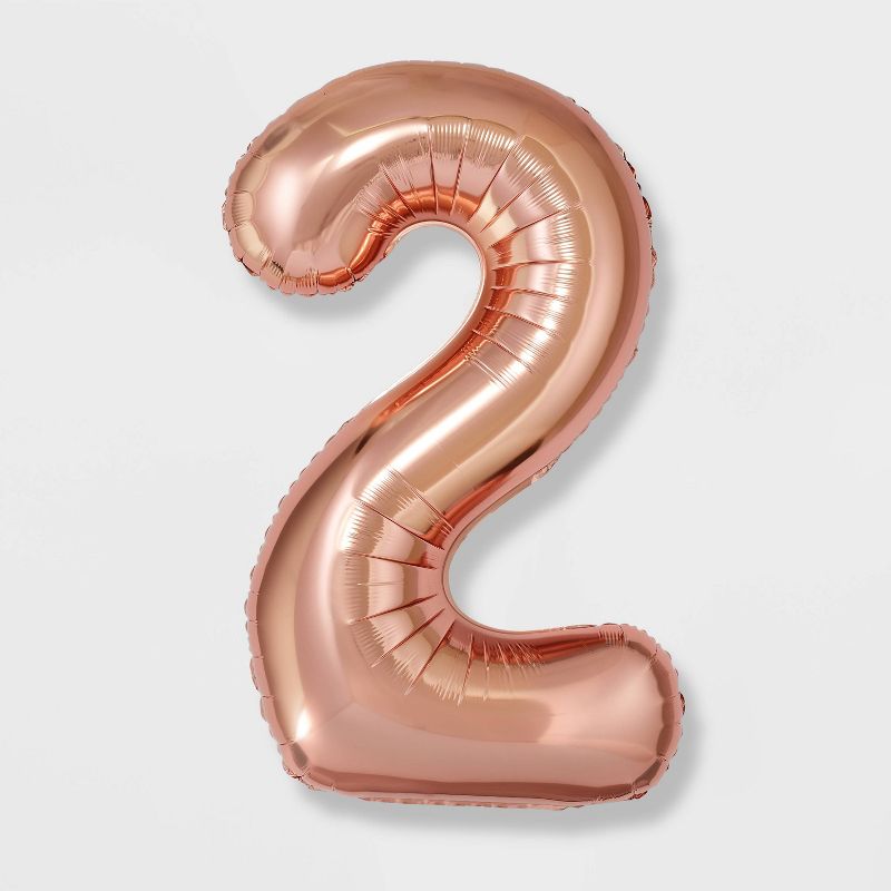 &#34;2&#34; Foil Balloon Rose Gold - Spritz&#8482;, 1 of 11