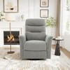 270° Swivel Recliner Massage Sofa Nursery Rocker Glider Accent Chair Leisure Lounge Chair with Adjustable Backrest & Side Pocket - ModernLuxe - 2 of 4