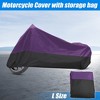 Unique Bargains 180T Waterproof Rain Dust Motorcycle Cover Outdoor Sun Protector - 4 of 4