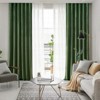 2 Panels Solid Velvet Room Darkening Curtain Panel,Blackout Curtains with Rod Pocket Back Tab,Soft Window Drapes for Living Room Bedroom - 4 of 4