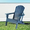Oversized Folding Adirondack Chair– HDPE Weather-Resistant Outdoor Lawn Chair,Ideal for Patio, Fire Pit,Deck, Poolside Use - 2 of 4