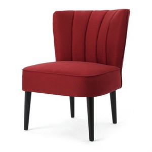 Erena Upholstered Accent Chair - Deep Red - Christopher Knight Home