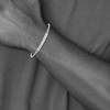 Black Bow Jewelry Ladies Stainless Steel Removeable I.D. Round Box Link Bracelet, 8.5 In - 4 of 4