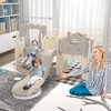 Infurnic Baby Activity Gyms, Kids Playset with Slide and Swing, Indoor, Outdoor Activity Center, Easy Assembly, Multicolored, 83.9"*71.3"*43.4" - 2 of 4