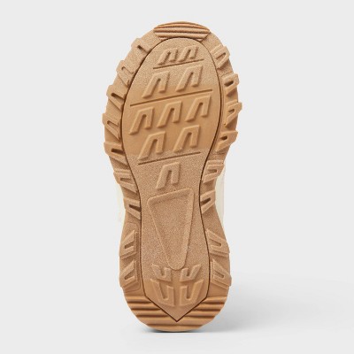 Cat & Jack Kids Faux Fur Hook-And-Loop Ankle Hiker Winter Boots Waterproof